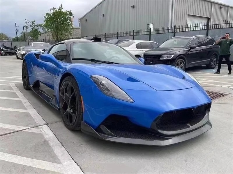 7D Style Carbon Fiber Front Lip Bumper Spoiler for  MC20 Body Kit